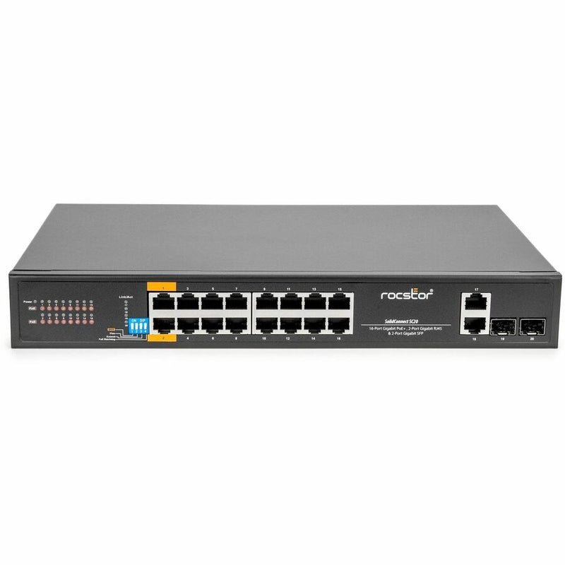 Rocstor Solidconnect Sc20 16-port Poe+ Gigabit U
