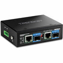 Trendnet Inc 2-port Industrial Sfp To Gigabit Poe++ Media Converter