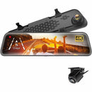 Adesso Innovation Inc Gekogear Oribit D400 11.8in Rearview Mirror 4k Dash Camaera And Back Up Camera
