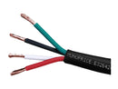 Monoprice Speaker Wire, CL2 Rated, 4-Conductor, 14AWG, 1000ft, Black (41399)
