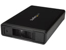 StarTech.com 3.5" External SATA Hard Drive Enclosure - Trayless - eSATA / USB 3.0 (USB 3.1 Gen 1) Hard Drive Enclosure w/ UASP (S351BMU33ET) - HDD docking station - SATA 6Gb/s - USB 3.0