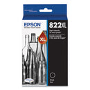 T822XL120-S - Epson T822XL Black High Yield Ink Cartridge