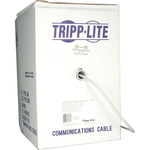 Tripp Lite 1000ft Cat5 - Cat5e 350MHz Bulk Stranded-Core PVC Cable Gray 1000' - American Tech Depot