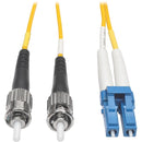 Tripp Lite 2M Duplex Singlemode 8.3-125 Fiber Optic Patch Cable LC-ST 6' 6ft 2 Meter - American Tech Depot