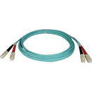 Tripp Lite 3M 10Gb Duplex Multimode 50-125 OM3 LSZH Fiber Optic Patch Cable SC-SC Aqua 10' 10ft 3 Meter - American Tech Depot