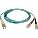 Tripp Lite 10M 10Gb Duplex Multimode 50-125 OM3 LSZH Fiber Optic Patch Cable LC-SC Aqua 33' 33ft 10 Meter - American Tech Depot