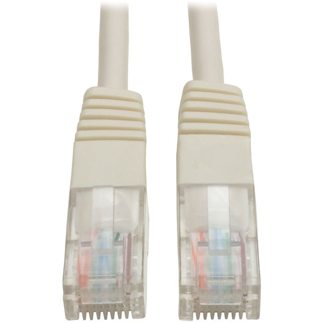 Tripp Lite 14ft Cat5e - Cat5 350MHz Molded Patch Cable RJ45 M-M White 14' - American Tech Depot