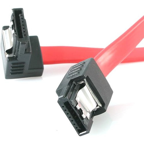 StarTech.com 18in Latching SATA to Right Angle SATA Serial ATA Cable - American Tech Depot