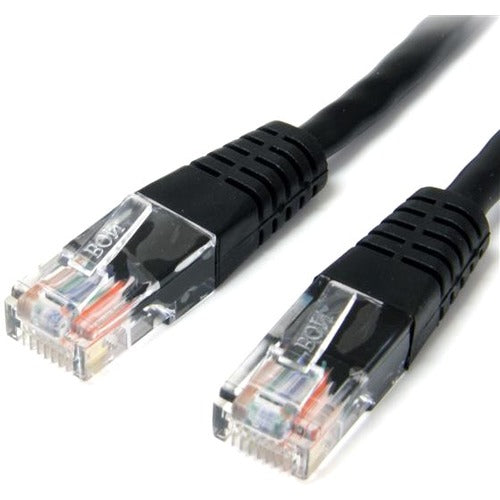 StarTech.com 15 ft Black Molded Cat5e UTP Patch Cable - American Tech Depot
