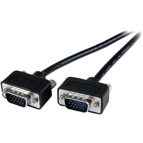 StarTech.com Thin Coax High Res VGA Monitor Cable with LP Connectors - SVGA - Low Profile Connectors - HD15 (M) - HD15(M) - American Tech Depot