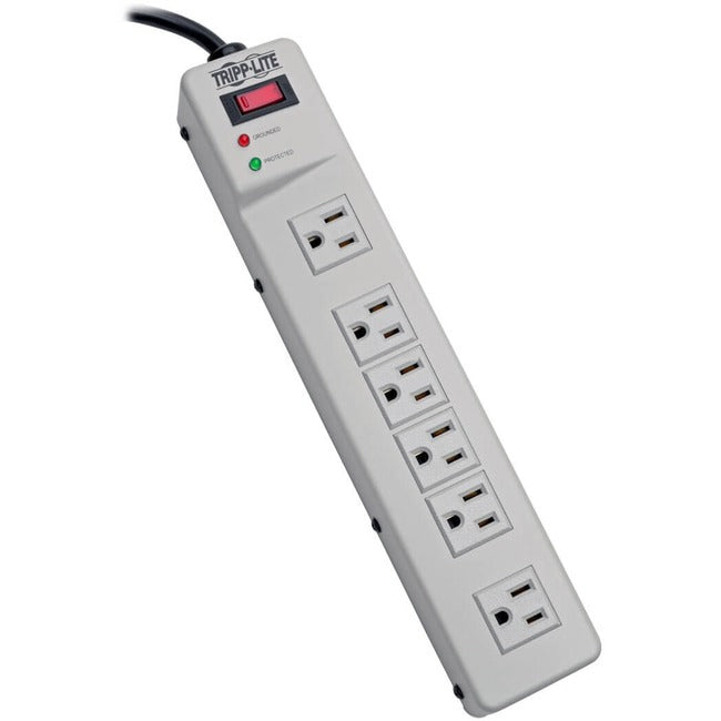 Tripp Lite Surge Protector Power Strip 120V Right Angle 6 Outlet Metal 6' Cord - American Tech Depot