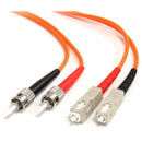 StarTech.com 1m Fiber Optic Cable - Multimode Duplex 62.5-125 - LSZH - ST -SC - OM1 - ST to SC Fiber Patch Cable - American Tech Depot