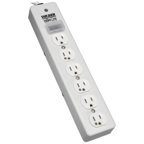 Tripp Lite Surge Protector Power Strip Medical Hospital Metal 6 Outlet 15' Cord - American Tech Depot