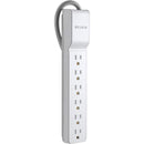 Belkin® Home-Office Series Surge Protector With 6 Outlets, 2.5' Cord - American Tech Depot