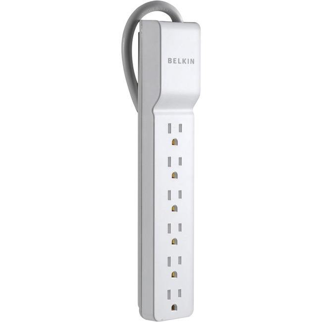 Belkin® Home-Office Series Surge Protector With 6 Outlets, 2.5' Cord - American Tech Depot