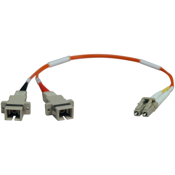 Tripp Lite 0.3M Duplex Multimode Fiber Optic 50-125 Adapter LC-SC M-F 1ft 1' 0.3 Meter - American Tech Depot