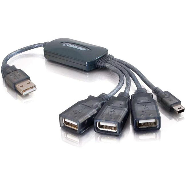 C2G 11in 4-Port USB 2.0 Hub Cable - American Tech Depot