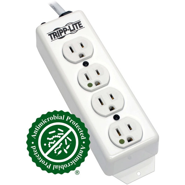 Tripp Lite Power Strip Hospital Medical 120V 5-15R-HG 4 Outlet 15' Cord Metal - American Tech Depot