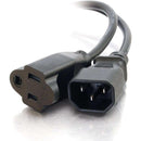 C2G 3ft 18 AWG Monitor Power Adapter Cord (IEC320C14 to NEMA 5-15R) - American Tech Depot