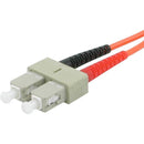C2G-5m SC-ST 62.5-125 OM1 Duplex Multimode PVC Fiber Optic Cable - Orange - American Tech Depot
