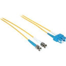 C2G-3m SC-ST 9-125 OS1 Duplex Singlemode PVC Fiber Optic Cable - Yellow - American Tech Depot
