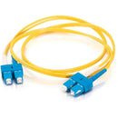 C2G 10m SC-SC 9-125 Duplex Single Mode OS2 Fiber Cable - Yellow - 33ft - American Tech Depot