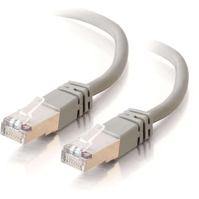 C2G-5ft Cat5e Molded Shielded (STP) Network Patch Cable - Gray - American Tech Depot