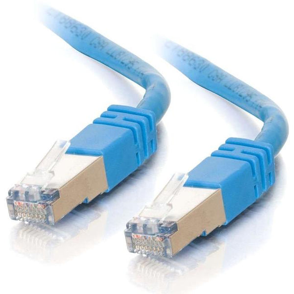 C2G-7ft Cat5e Molded Shielded (STP) Network Patch Cable - Blue - American Tech Depot