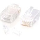 C2G RJ45 Cat5E Modular Plug (with Load Bar) for Round Solid-Stranded Cable - 25pk - American Tech Depot
