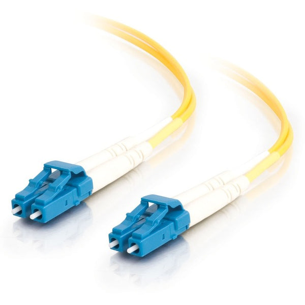 C2G 3m LC-LC 9-125 Duplex Single Mode OS2 Fiber Cable - Yellow - 10ft - American Tech Depot