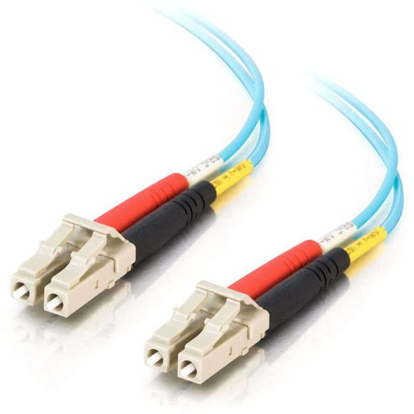 C2G 10m LC-LC 10Gb 50-125 Duplex Multimode OM3 Fiber Cable - Aqua - 33ft - American Tech Depot