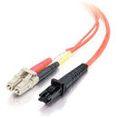 C2G-2m LC-MTRJ 62.5-125 OM1 Duplex Multimode PVC Fiber Optic Cable - Orange - American Tech Depot