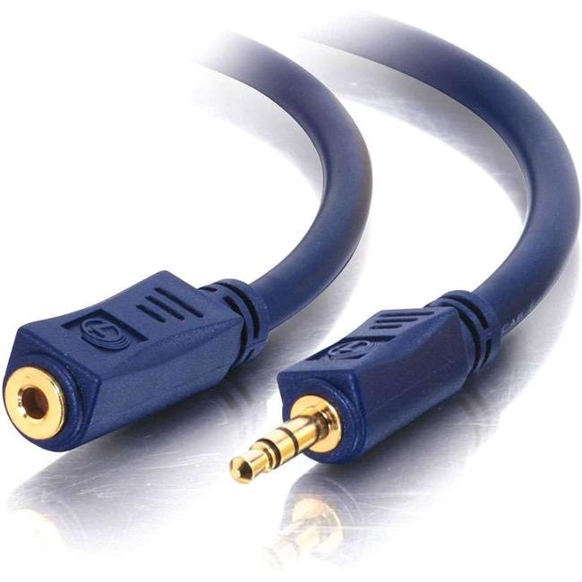 C2G 3ft Velocity 3.5mm M-F Stereo Audio Extension Cable - American Tech Depot