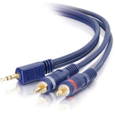 C2G 25ft Velocity One 3.5mm Stereo Male to Two RCA Stereo Male Y-Cable - American Tech Depot