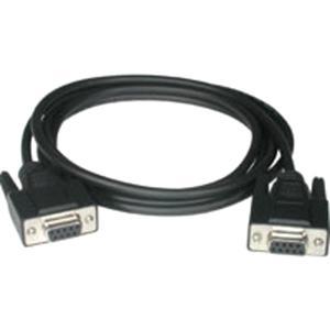 C2G 10ft DB9 F-F Null Modem Cable - Black - American Tech Depot