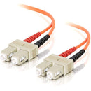 C2G-1m SC-SC 62.5-125 OM1 Duplex Multimode PVC Fiber Optic Cable - Orange - American Tech Depot