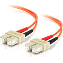 C2G 2m SC-SC 62.5-125 Duplex Multimode OM1 Fiber Cable - Orange - 6ft - American Tech Depot