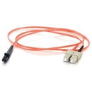 C2G-6m MTRJ-SC 62.5-125 OM1 Duplex Multimode PVC Fiber Optic Cable - Orange - American Tech Depot