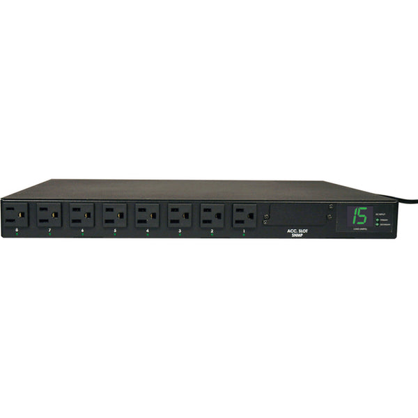 Tripp Lite PDU Metered ATS 120V 15A 5-15R 8 Outlet 2 5-15P Horizontal 1URM