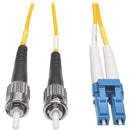 Tripp Lite 5M Duplex Singlemode 8.3-125 Fiber Optic Patch Cable LC-ST 16' 16ft 5 Meter - American Tech Depot