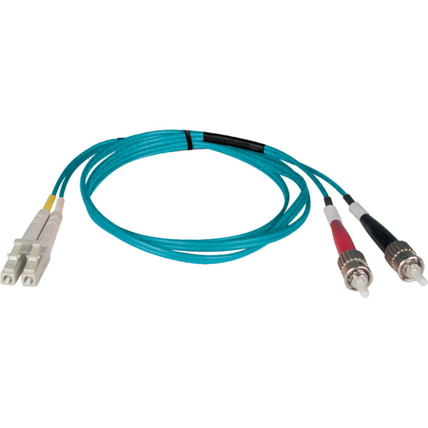 Tripp Lite 5M 10Gb Duplex Multimode 50-125 OM3 LSZH Fiber Optic Patch Cable LC-ST Aqua 16' 16ft 5 Meter - American Tech Depot