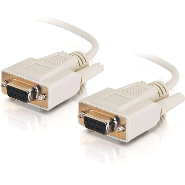 C2G 10ft DB9 F-F Null Modem Cable - Beige - American Tech Depot