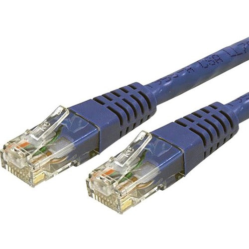 StarTech.com 15ft CAT6 Ethernet Cable - Blue Molded Gigabit CAT 6 Wire - 100W PoE RJ45 UTP 650MHz - Category 6 Network Patch Cord UL-TIA - American Tech Depot