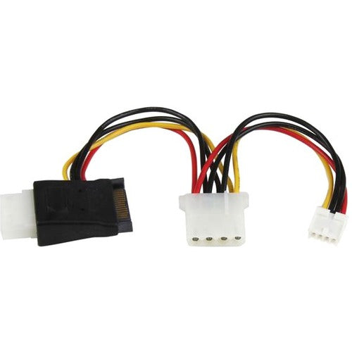 StarTech.com LP4 to SATA Power Cable Adapter with Floppy Power - American Tech Depot