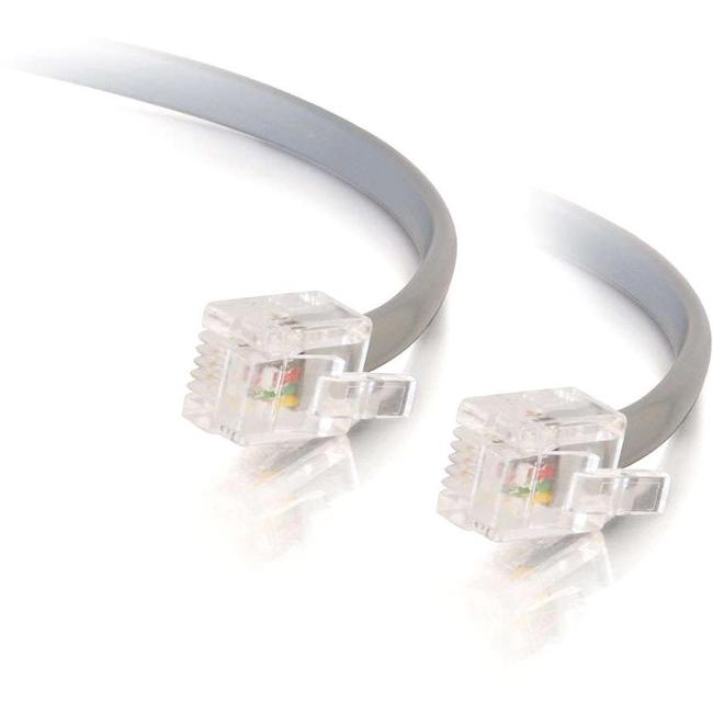 C2G 14ft RJ12 Modular Telephone Cable - American Tech Depot