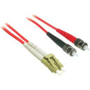 C2G 10m LC-ST 62.5-125 OM1 Duplex Multimode PVC Fiber Optic Cable - Red - American Tech Depot