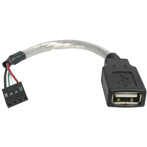 StarTech.com 6in USB 2.0 Cable - USB A to USB 4 Pin Header F-F USB A Female to Motherboard Header Adapter - USB cable - 4 pin USB Type A (F) - 4 pin MPC (F) - 15 cm - American Tech Depot