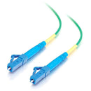 C2G-2m LC-LC 9-125 OS1 Simplex Singlemode PVC Fiber Optic Cable - Green - American Tech Depot