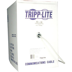 Tripp Lite 1000ft Cat5e Cat5 350MHz Bulk Solid-Core PVC Outdoor Cable Gray 1000' - American Tech Depot