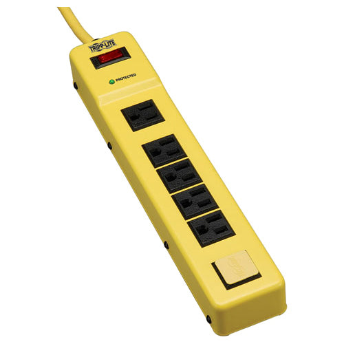 Tripp Lite Safety Surge Protector Power Strip 120V 6 Outlet Metal 6' Cord OSHA - American Tech Depot